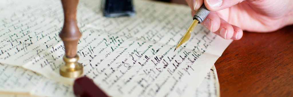 A Will being written in ink with a fountain pen