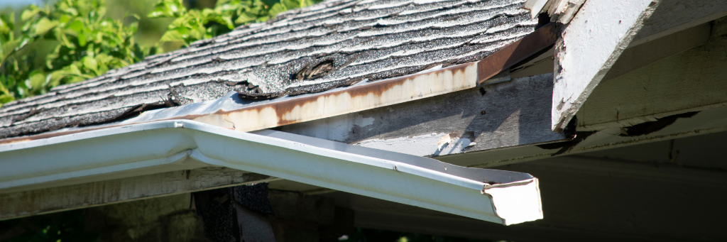 Home with Broken Guttering