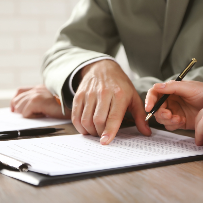 Thornton Jones Solicitors - Person signing a Deed of Variation - Feature